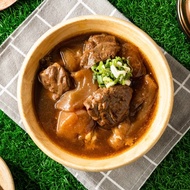 [Hutong] Braised Half-Gluten Half-Meat Beef Soup Room Temperature Conditioning Pack 500G/Pack Instan