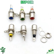 IESPOIRHA 15 Pcs RCA Jack Chassis Mount Connector, Single Hole Female RCA Panel Mount Connector, Nic