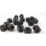 Hex 5mm to 12 mm for rc car.  4 pieces. Conversion adapter for rc axle hex 5mm to wheel hex 12mm