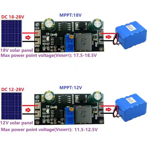 Lithium LiFePO4 Titanate Battery Charger Module Battery Charging Board MPPT Solar Controller ​1A 3.2
