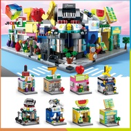 Various mini street building city series building block toys building block street scene toys