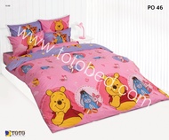 2023 ที่นอนปิคนิคโตโต้ รหัสสินค้า PO46 วินนี่เดอะพูห์ WINNIE THE POOH สีชมพู PINK PICNIC TOTO ขนาด 3