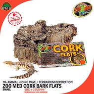 KAYU Zoomed Cork Bark Flat Small Wooden Terrarium Decoration Animal Cage Gecko Iguana Frog Reptile