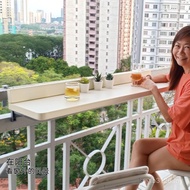 Table Bar Table Hanging Table Guardrail Household Foldable Balcony Table Hanging Lift Balcony Railin