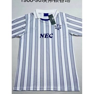 football jersey manchester united jersey Jersi Everton musim 88-90, pakaian seragam bola sepak retro