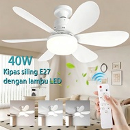 Gollier 52 cm E27 Ceiling Fan Light 6 Blades With adjustable lighting Compact Ceiling Fan Light