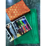 PLAIN SATIN SILK SAREE WITH CONTRA BLOUSE