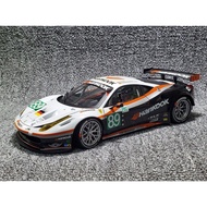 Brand New Produced by Hot Wheels, 1/18 Ferrari 458GT2, Alloy Car Model (Zinc Alloy Car Shell), Ferra