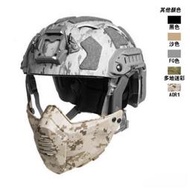 （圓仔）FMA 戰術頭盔 半臉面罩 護嘴 for Fast SF Helmet『黑、沙、FG色、多地迷彩』TB1355