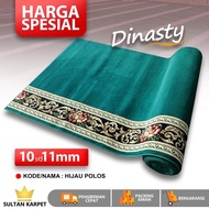 HIJAU Sultan Carpet - Dynasty Carpet - 11mm Thick Dynasty Mosque Carpet (Green POLOS) - Metered Carp