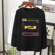  KEEP OUR LOVE grafik baju T-shirt lengan panjang MUSLIMAH VIRAL perempuan lelaki wanita long sleeve women