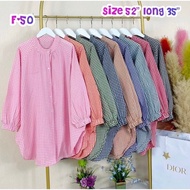 HOT ITEMS🔥BLOUSE KEMEJA PETAK P50/BLOUSE BAGGY PETAK PLUS SIZE/BLOUSE LABUH MUSLIMAH MURAH/BLOUSE ST