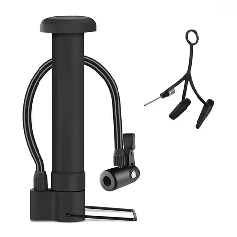 MTB Bicycle Pump 80 PSI Tire Air Injector Bike Manual Air Pump Balloon Tire Inflator Schrader Valve 
