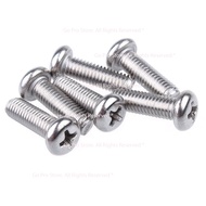 Set of 05 Round Head Bake Screws Size M5 (5 Li) Stainless Steel 304 M113201