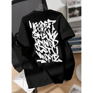 Back 2025 Style Casual Blended Shirt Retro, Men's Soft Round Neck Polyester-NEW Printed, T Front K5I