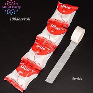 4 Rolls of 100 Dots/ Roll Balloon Glue Dots, Perfect for Decorating Balloons