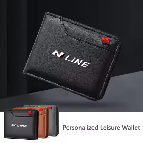 1PC Car Styling Driver License Credit Card Holder Business Wallet For Hyundai N Avante Sonata Elantr