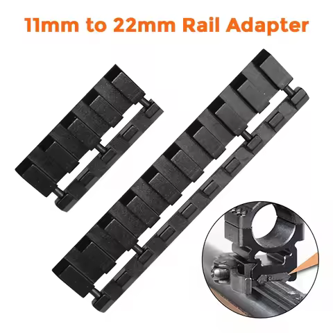 1/4/9 Slots 11mm to 22mm Snap-in Rail Adapter 11mm Dovetail to Picatinny Rail Adapter