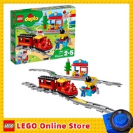 LEGO-DUPLO Town Steam Train 10874 avec lumière et son, Push &amp; Go Battery, 62Set avec fonction RC, Jouets pour garçons, Cadeau d'urgence