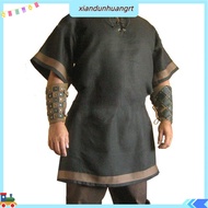 Retro Men Top Men Renaissance Shirt Medieval Viking Costume Shirt for Men – Nordic Pirate Tunic Rena