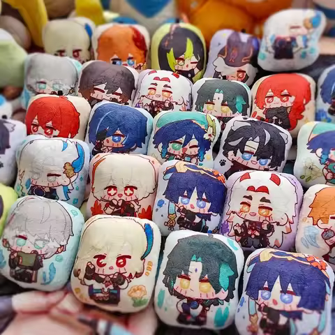 9CM Genshin Impact Neuvillette Arataki Itto Wanderer Venti Xiao Anime Cute Squeak Dango Pendant Keyc