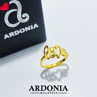 ARDONIA Cincin LOVE Emas 375 (9K Gold / 375 Gold)