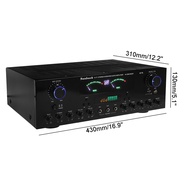 2 Years Warranty-SUNBUCK 3000W 220V bluetooth 7 Channel 5CH Home Audio Amplifier Subwoofer HiFi Stereo Surround Sound Digital Powerful Home Karaoke system Cinema Home Theater Stereo Amplifier 5.1 support FM USB 3Mics teater rumah penguat rumah 999BT
