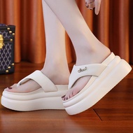 (When 1 - 2 Weeks) Women's Flip-flops with Bread Sole 9CM High X590-0581