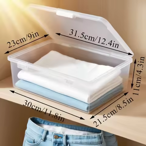 Document Storage Box A4 Paper Storage Case Plastic Storage Box Office Supplies A4 Multi-functional T