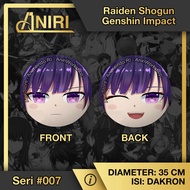 Genshin Impact Round Pillow: Raiden Shogun Baal diameter 15 CM