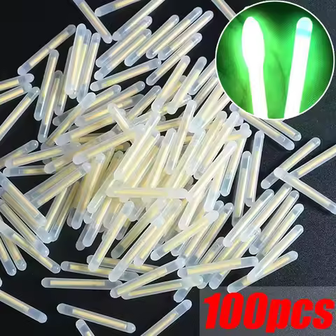 100PCS Firefly Fluorescent Rod Light Fishing Float Rod Light Dark Luminous Rod Outdoor Fishing Fluor