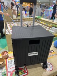 全新細車Homsmart 黑色八輪摺疊購物車/買餸車/購物車,(細車 超順）