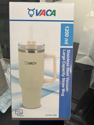 VACA 小牛角 1200ml 不鏽鋼吸管杯