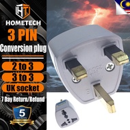 Gift 2-pin to 3-pin adapter plug socket adapter UK plug