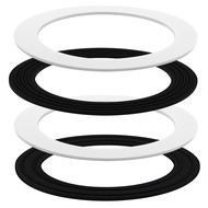 EPE & Rubber Sink Strainer Seal Kit for 3-1/2 Inch Drains |   2 O-Rings Gasket + 2 Seal Ring Washers