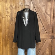 giordano ladies Black Chiffon Top