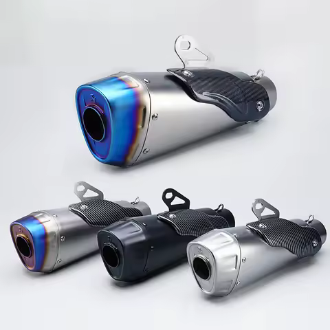 Universal 51mm Motorcycle Performance Exhaust Pipe V4 For R1 R3 R7 R6 ZX25R ZX6R CBR250R