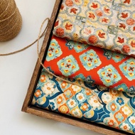 1 Meter     20s Pure Cotton Linen Fabric, Digital Printed Cloth, In Stock Material for Kids Shirts, 