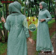 Ns FC Najibah Gamis Syari asdf Abu Muslim Modis Modern Arimbi Best Seller! Bayar di tempat - Gamis -