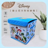 【Disney迪士尼】麻布收納箱/方形摺疊收納箱/收納盒/ 玩具總動員款