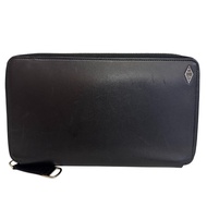 [Pre-owned] CARTIER Louis Cartier Round Zip Long Wallet, Passbook Case, Travel Case, Black