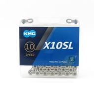 全新 KMC  X10SL 新款輕峰鏈條 鈦金 / 銀 兩色 適用SHIMANO/CAMPAGNOLO/SRAM