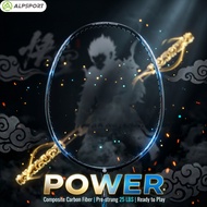 ALP POWER 2PCS 3U G5 Original Design Full Carbon Fiber 22-26Lbs Strung Badminton Racket With Free St