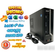 🇲🇾【CHEAPEST】Acer Veriton X6630G SFF Desktop PC | Intel Core i3 4th Gen | 4GB RAM | 320GB HDD | Windo