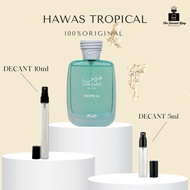 [DECANT] Rasasi Hawas Tropical Edp 5ml & 10ml Tester perfumes
