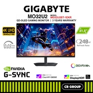 GIGABYTE MO32U2 31.5-inch UHD 240Hz QD-OLED Gaming Monitor (3Yrs Gigabyte Warranty)