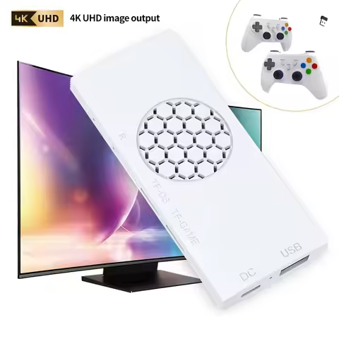 G99 plug and play TV game console, 4K high-definition output, dual wireless controllers, supports tw