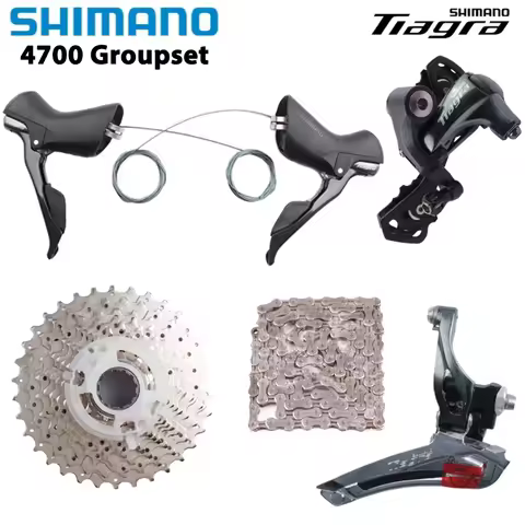 Shimano Tiagra 4700 2X10s Groupset FD RD ST CS HG500 CN4601 Road Bike Bicycle Set ST-2X10S FD-Brazed