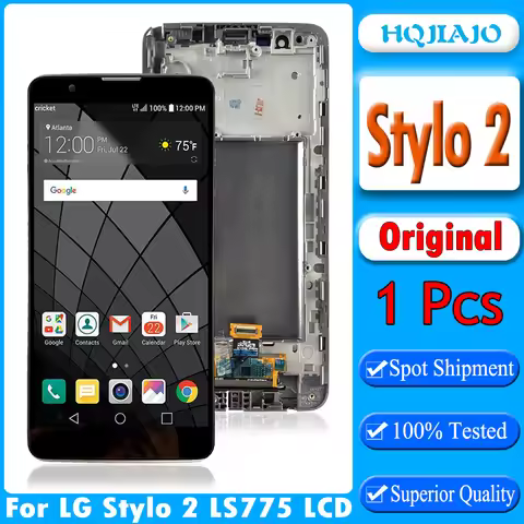 5.7'' Original For LG Stylus 2 F720L K520 LCD Touch Digitizer LCD Display Assembly With Frame For St