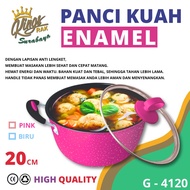 Enamel STOCK PAN 20CM GSF / VEGETABLE BROUGHT PAN 20 CM GSF 4120 / NON-STICK SOUP PAN / SOP PAN + GL